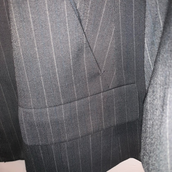 Plus Size Pinstripe Calvin Klein Suit - Picture 3 of 16